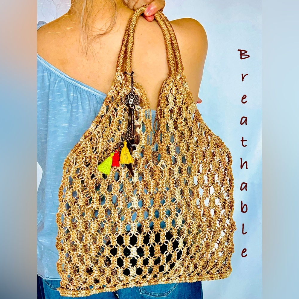 Handwoven 100% Abaca Fiber Tote